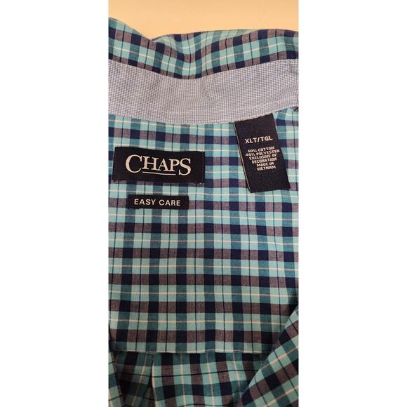 CHAPS EASY CARE TWILL  BUTTON DOWN LONG SLEEVE SHIRT SIZE XLT - Picture 9 of 12